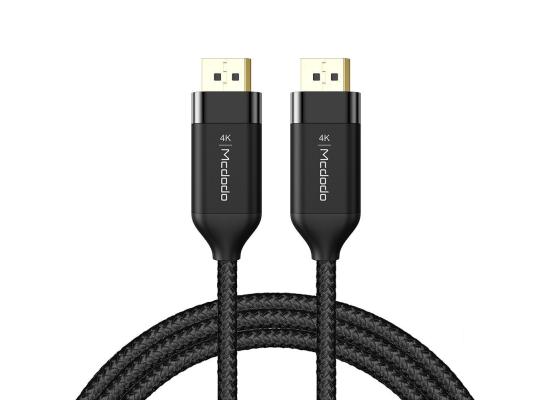 Mcdodo CA-8140 DisplayPort Cable DP to DP Cable 4K High Definition 2m - Black